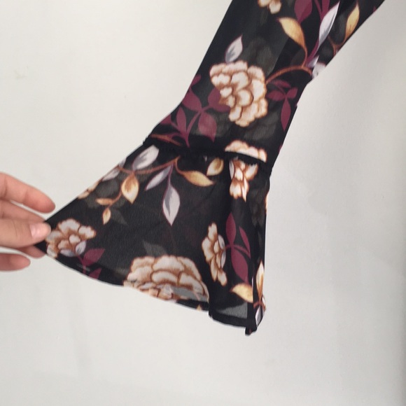 Black floral dress - Picture 2 of 3